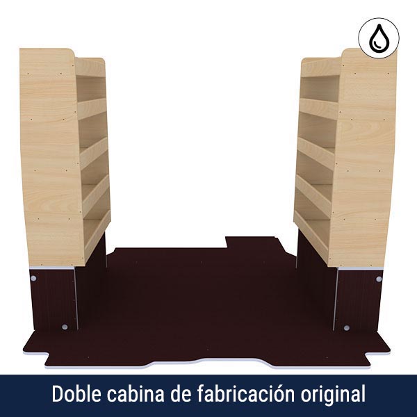 Equipamiento Optimum Excellencia en contrachapado barnizado y antideslizante équipement pour utilitaire Nissan Primastar 2021 